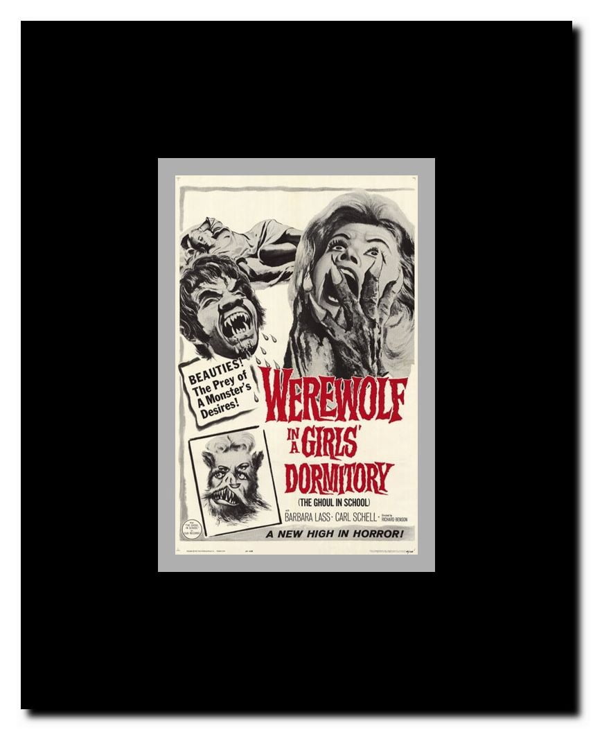 Werewolf in a Girls Dormitory Framed Movie Poster