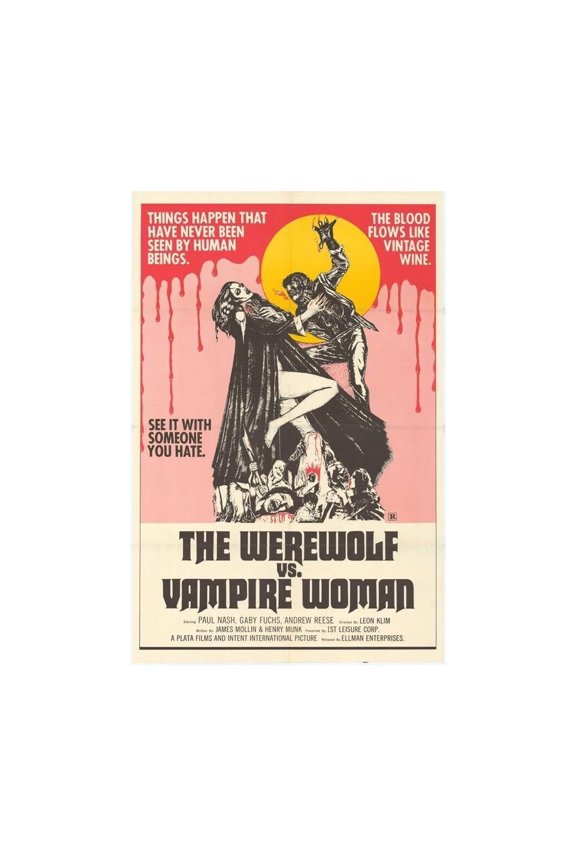 Werewolf vs. the Vampire Women Paul Naschy Movie Film Poster