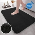 Wergifts Large Shaggy Bathroom Rugs, Water Absorbent Thick Bath Mats