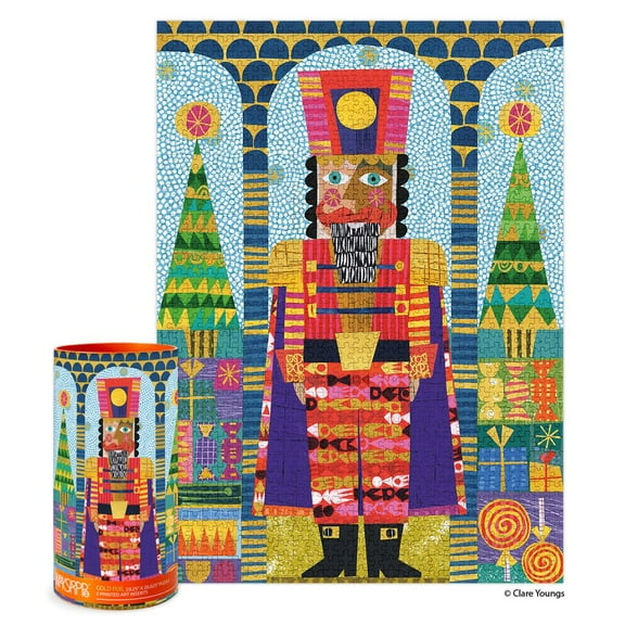 Werkshoppe Festive Nutcracker Gold Foil | 1000 Piece Jigsaw Puzzle