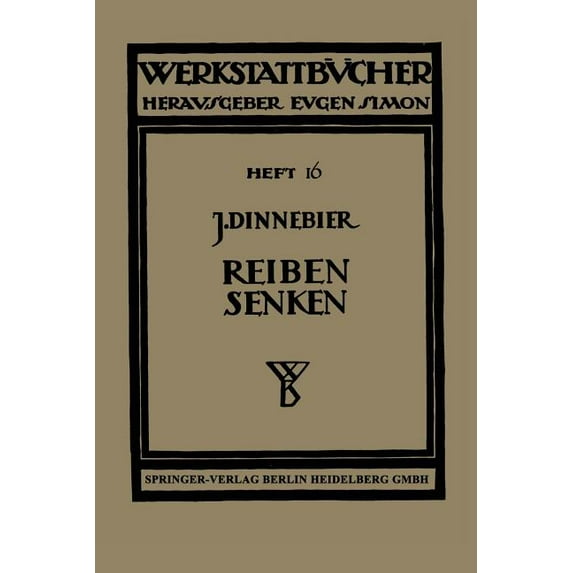 Werkstattbücher Reiben Und Senken, Book 16, (Paperback)