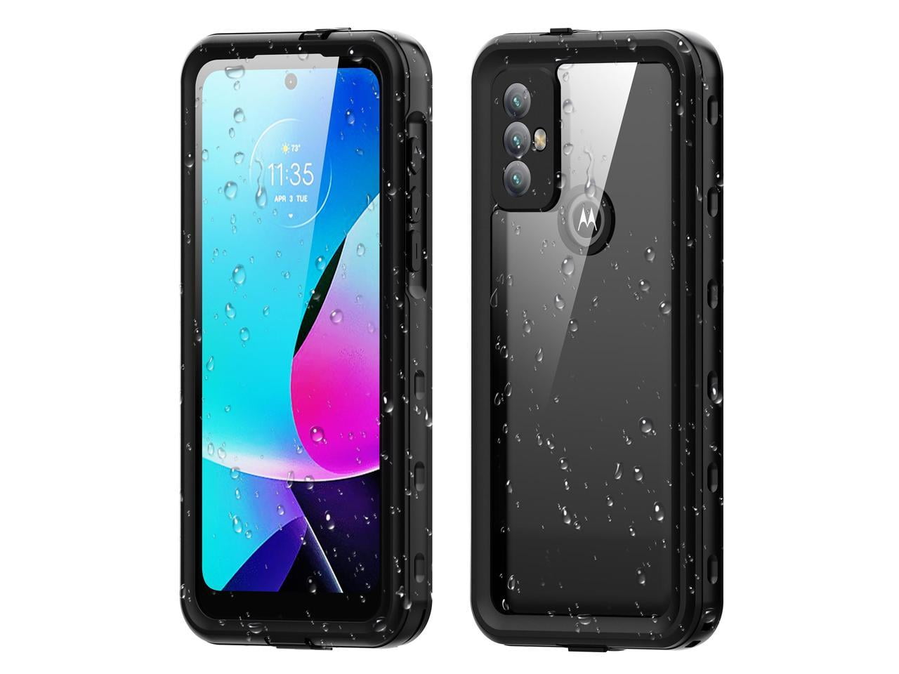 Werleo Waterproof Cell Phone Case with Built In Screen Protector for Motorola Moto G Play, Black