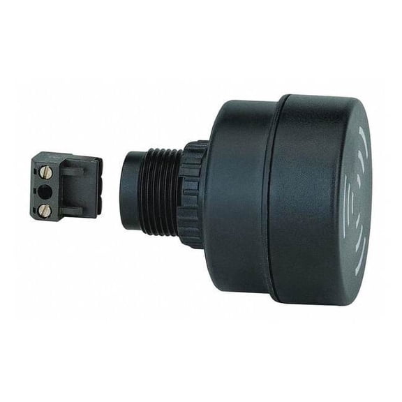 Werma Buzzer,115VAC/DC,Black,2-3/64" W,IP65 10900077