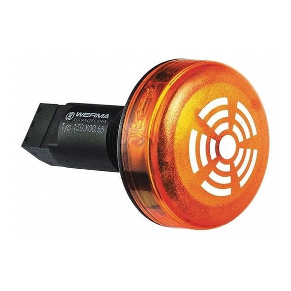 Werma Buzzer,24VDC,Black,1-61/64" W,IP65 15030055