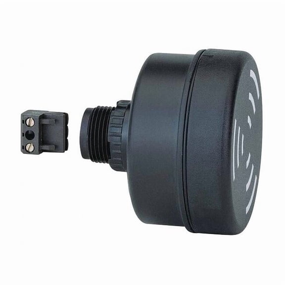 Multi-Tone Sounder, Buzzer, Continuous/Pulse, 115V AC, 100 dB, Polycarbonate/ABS Blend, Black