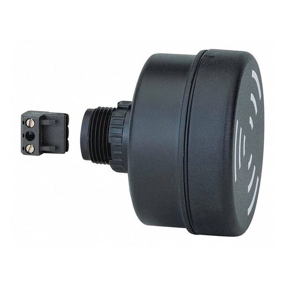 Werma Warning Sounder Light,Black,2-53/64" dia 11000075