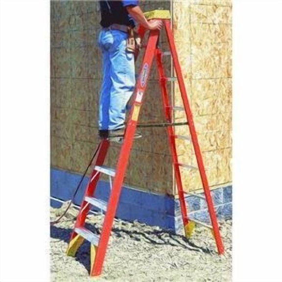 Werner 6208 300-Pound Duty Rating Type IA Fiberglass Stepladder, 8-Foot