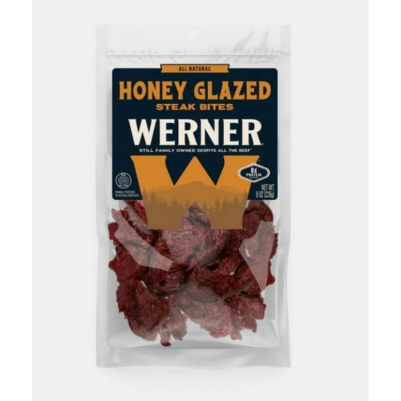 Werner 8 oz. All Natural Honey Glazed Premium Steak Bites