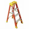 thumbnail image 1 of Werner Fiberglass Stepladder, 4 ft Ladder Ht, 3 Steps, 300 lb, 29 in Base Spread, 19 3/8 in Bottom W, 1 of 10