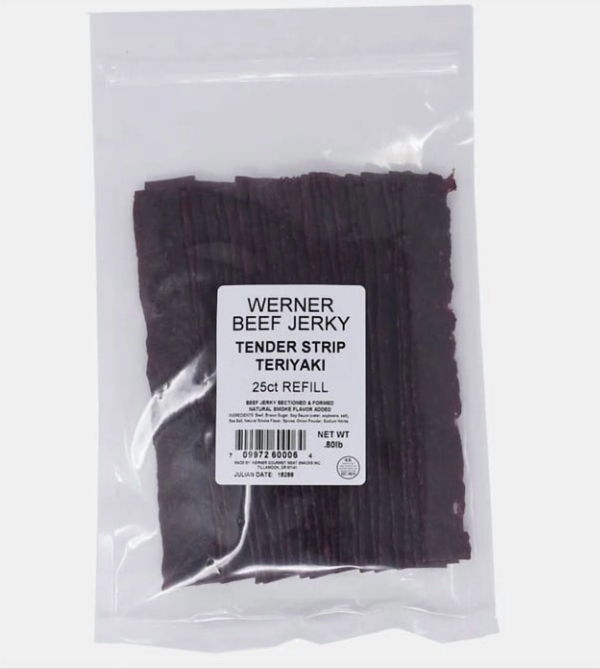 Werner Tender Strip Beef Jerky Teriyaki Refill