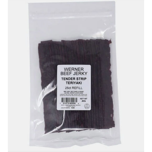 Werner Tender Strip Beef Jerky Teriyaki Refill