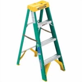 Werner Type II Fiberglass Step Ladder - Pack of 6