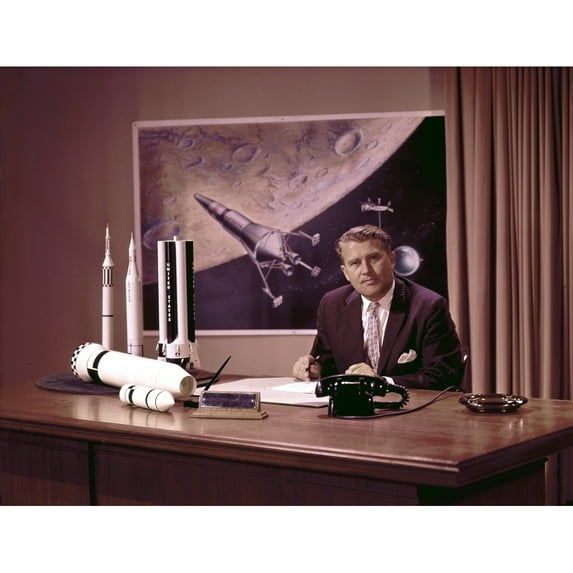Wernher Von Braun History Poster Print