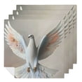 thumbnail image 1 of Werpe Bird Sculpture Polyester Cloth Napkins Washable Gift Party Dinner Decoration Set of 6 6 PCS, 1 of 7