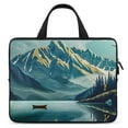 thumbnail image 1 of Werpe Birds Boat Mountain Diving Fabric Soft Carrying Travel Case Idea Laptop Bag 17inch, 1 of 5