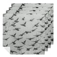 thumbnail image 1 of Werpe Birds Wall Building Polyester Cloth Napkins Gift Party Dinner Decoration Washable - Set of 6 4 PCS, 1 of 7