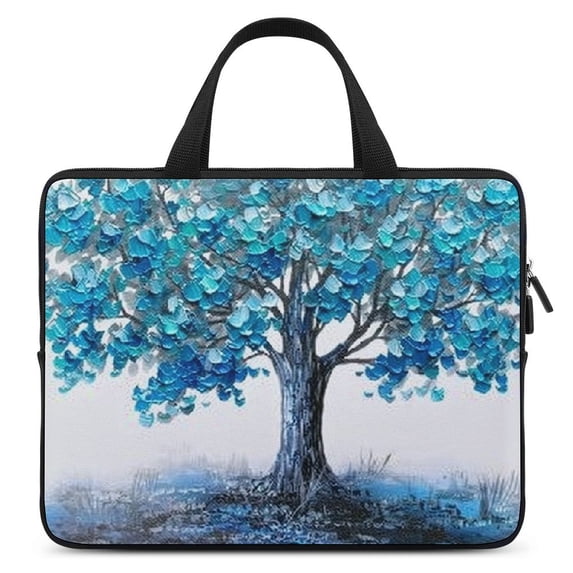 Werpe Blue Tree Diving Fabric Laptop Sleeve Carrying Bag Lightweight Waterproof Scratch-Resistant Anti-Dust Anti-Static Portable 17inch