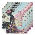thumbnail image 1 of Werpe Butterfly Wings Polyester Cloth Napkin Reusable Gift Set, Pack of 6 4 PCS, 1 of 7