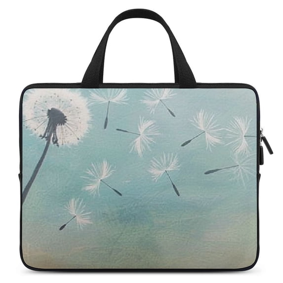 RUIYC Dandelion Wind Magical Realism Laptop Soft Carrying Travel Case Diving Fabric Case 15inch