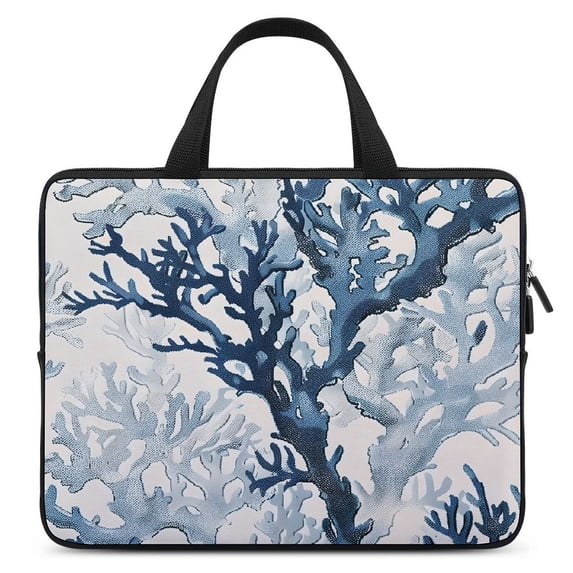 RUIYC Fine Foliage Lace Diving Fabric Soft Carrying Travel Case for Computer 15inch