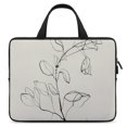 thumbnail image 1 of RUIYC Flowers Leaves Fine Foliage Lace Diving Fabric Laptop Bag Sleeve Carrying Bag 12inch, 1 of 5