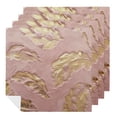 thumbnail image 1 of Werpe Gold Leaf Pattern Polyester Cloth Napkins Gift Reusable Fabric for Events 2 PCS, 1 of 7