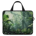 thumbnail image 1 of Werpe Jungle Plants Diving Fabric Laptop Handle Bag Computer Protect Case Sleeve Carry Bag 12inch, 1 of 5