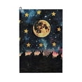 thumbnail image 1 of Werpe Moon Stars Rabbits Golf Towel Super Absorbent Microfiber Golf Gift for Men 2PC, 1 of 7