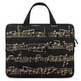 thumbnail image 1 of Werpe Music Notes Diving Fabric Laptop Carrying Bag Computer Protective Handle Case 15inch, 1 of 5