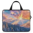 thumbnail image 1 of Werpe Snow Mountain Sunset Laptop Handle Bag Diving Fabric Computer Protect Case 13inch, 1 of 5