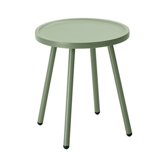 Werph End Table Living Room Side Table, Round Accent Table Small Side Table Nightstand with 4 Legs, Modern Home Decor Coffee Table for Bedroom, Office, Small Space,Green