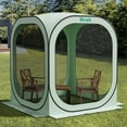 thumbnail image 1 of Werph Pop Up Canopy, Portable Canopy Tent with Mesh Mosquito Net, Screen House Room Camping Canopy Shade Tent, 6x6 in Green, 1 of 7