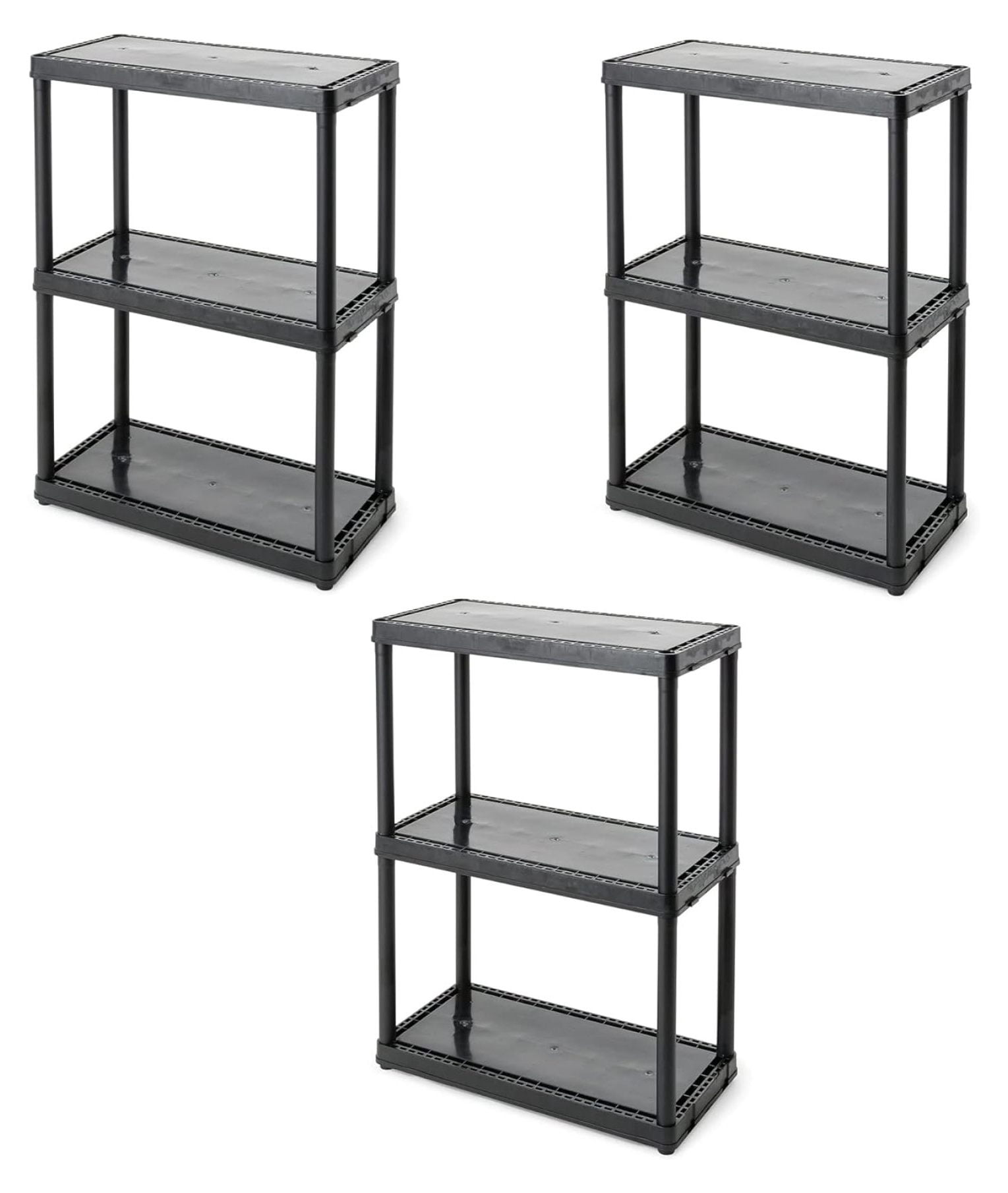 Fixed Storage Unit Werqueid 3 Shelf Fixed Height Light Duty Storage Unit 12 x 24 x 33 ...