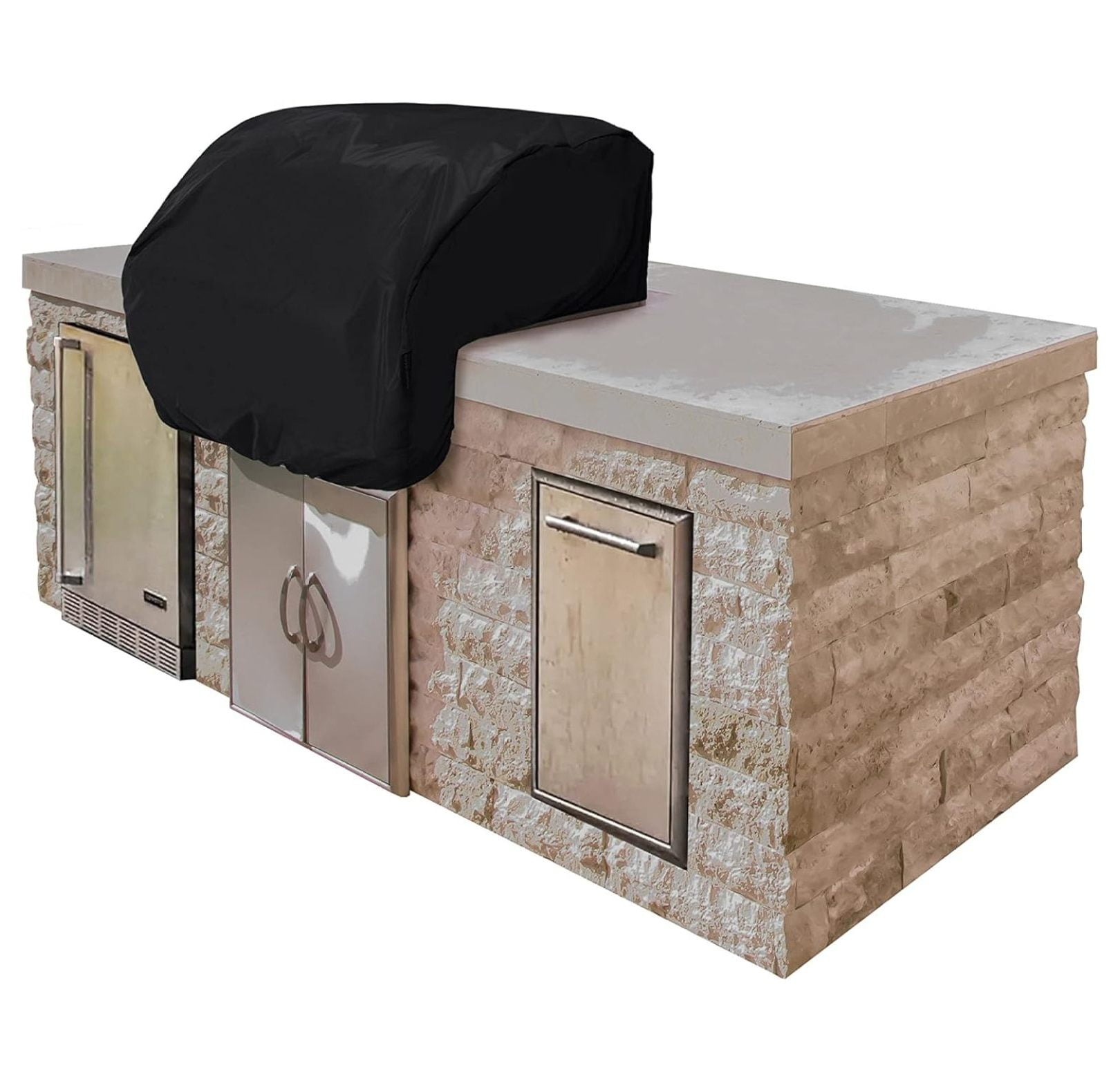 Classic Black Vinyl Weather Resistant Grill Cover, 42 x 28 x 14 Inches