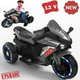 thumbnail image 1 of Werseon 12V Electric Motorcycle for Kids, 3-Wheel Ride On Motorcycle for 3-6 Years Old, Battery Powered Ride on Toy with LED Light Wheels, MP3, Bluetooth, up to 110lbs, Gray, 1 of 15