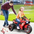 thumbnail image 1 of Werseon 12V Motorcycle Ride on Toy for Kids Ages 3+, Three Wheels Ride on Motorcycle with LED Light, up to 110lbs, Red, 1 of 8