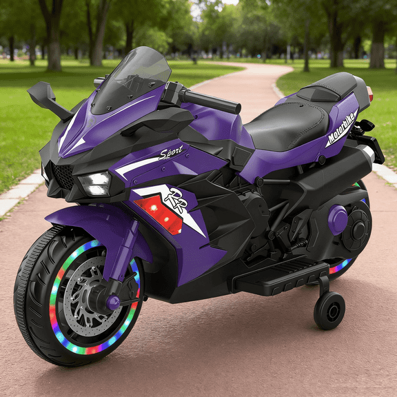 Werseon 12V Motorcycle for Kids, 2 Wheels Electric Ride on Toy Motorcycle for Boy Girl Ages 2+