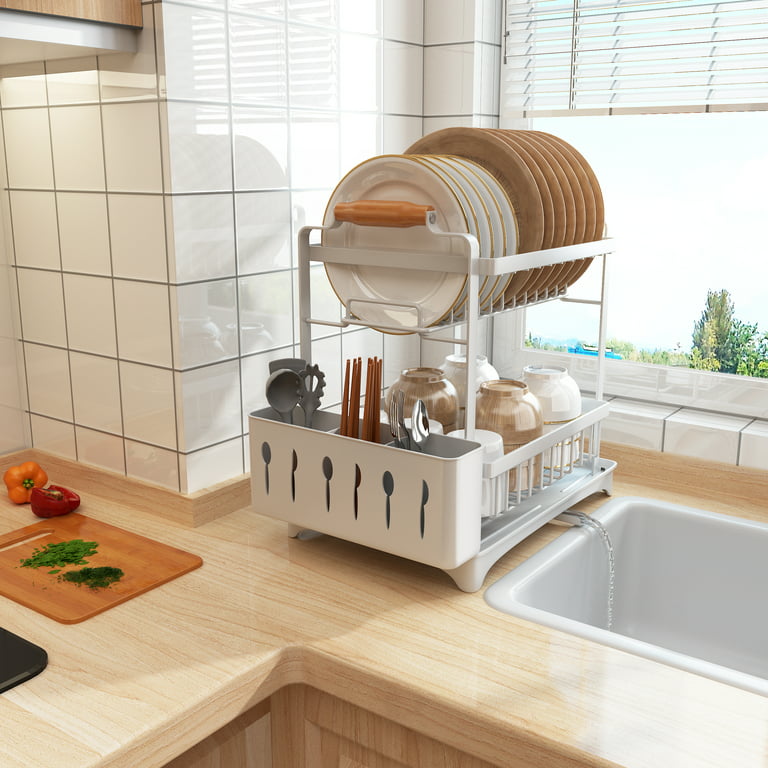 Kitchen Essentials Trio: Kitsure Dish Drying Rack, HOMWE Silicone Pot  Holder, and EATNEAT Cutting Board Set