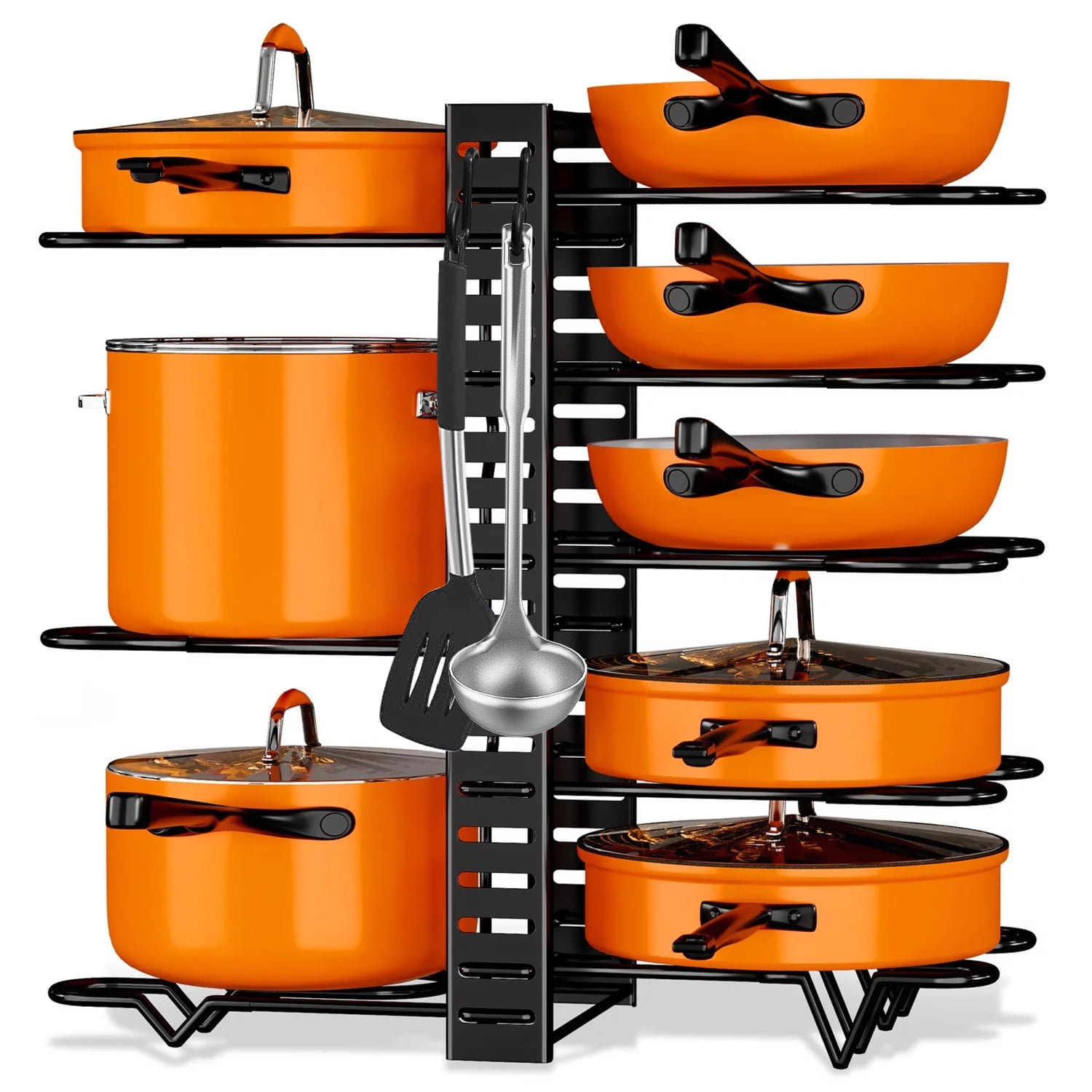 Werseon Pot Rack Organizers 8 Tiers Pots and Pans Organizer Kitchen