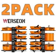 Werseon Pot and Pan Rack, Pot Rack Organizers, 2 Pack Kitchen Organization & Storage Rack, Adjustable Pot Lid Holders & Pan Rack