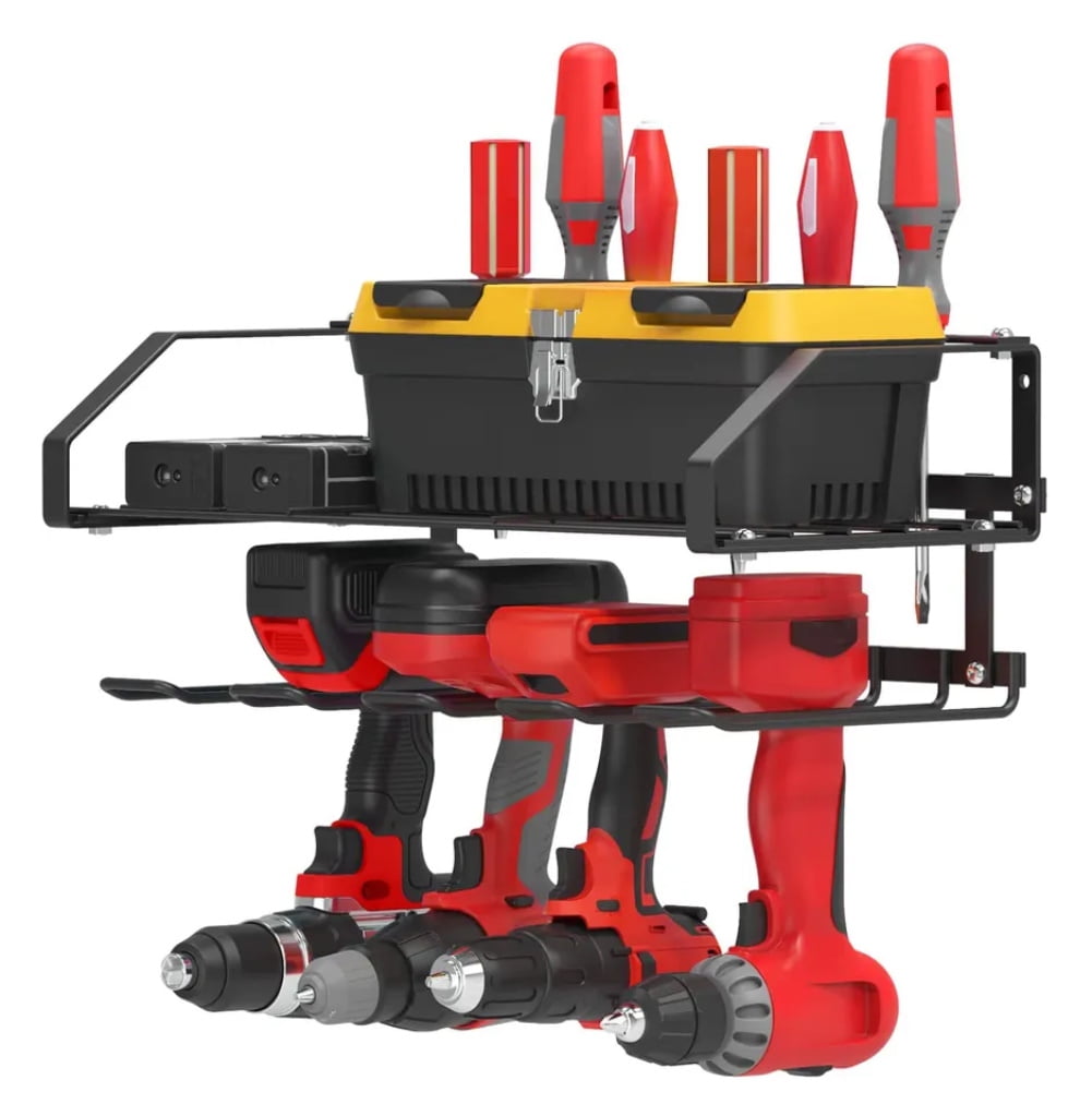 Werseon Utility Tool Rack 2 Layer, Power Tool Organizer, Cordless Drill