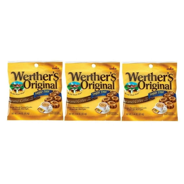 Werther's Original Caramel Coffee Hard Candies - Bulk Bag Of 60 Pieces
