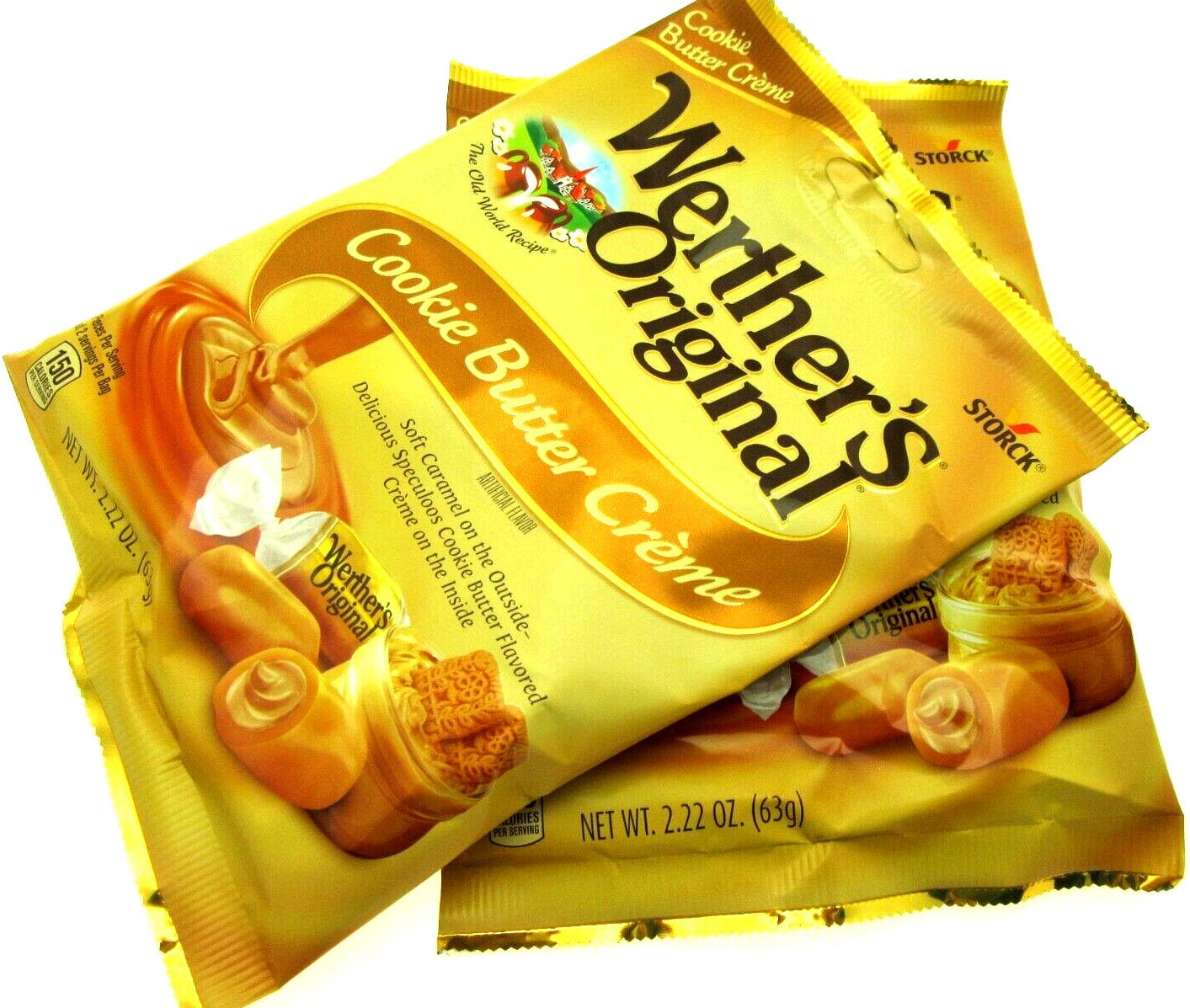 Werther's Cookie Butter Creme Soft Caramels 2.22oz Bag Chews Candies