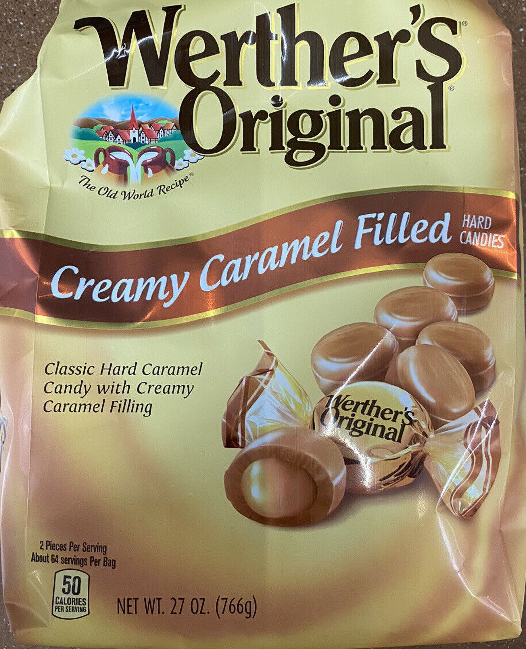 Werther s Original CREAMY CARAMEL FILLED Hard Candy Candies 27 oz 1