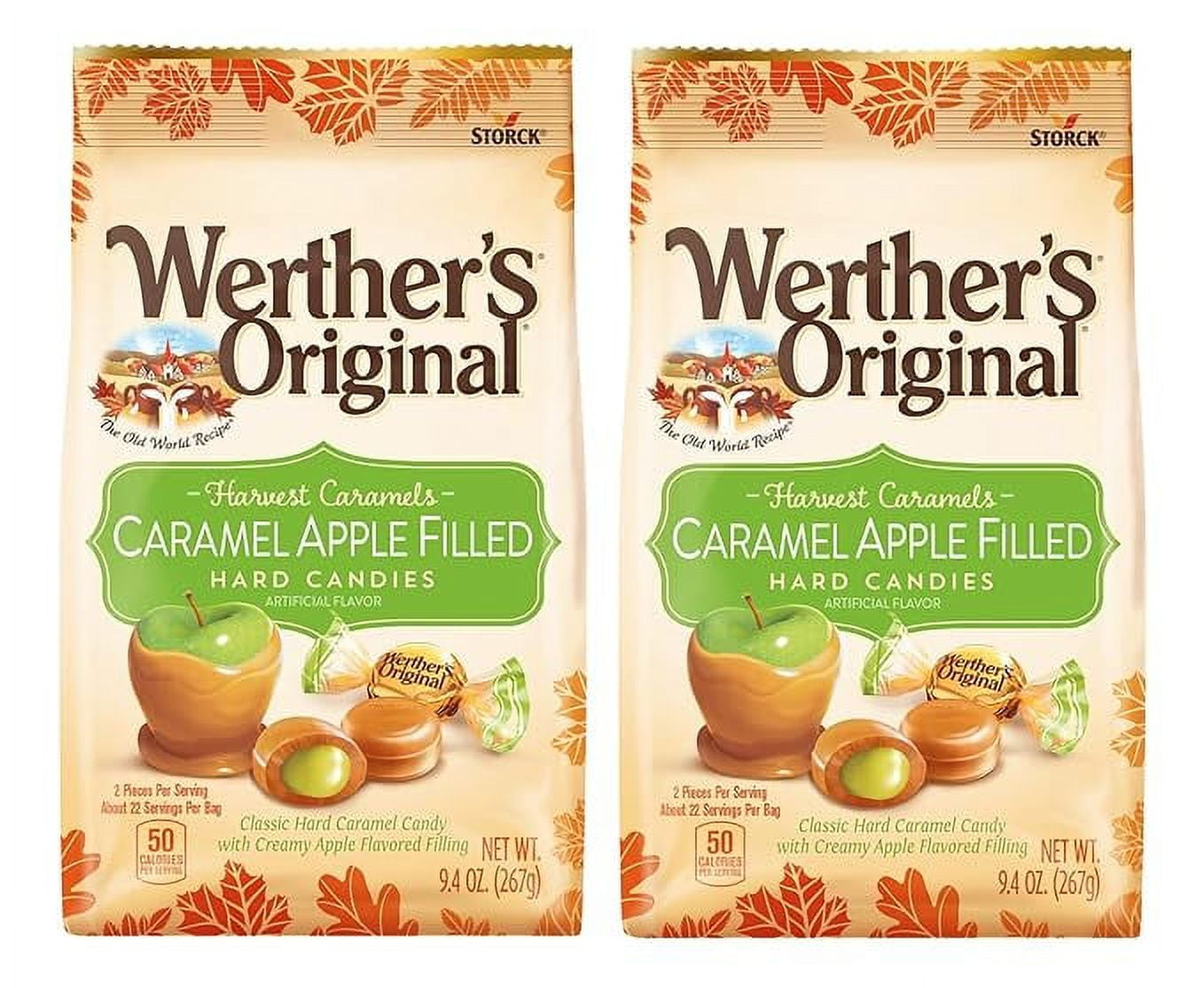 Werther's Original Caramel Apple Filled Hard Candies 9.4 oz (2 Pack