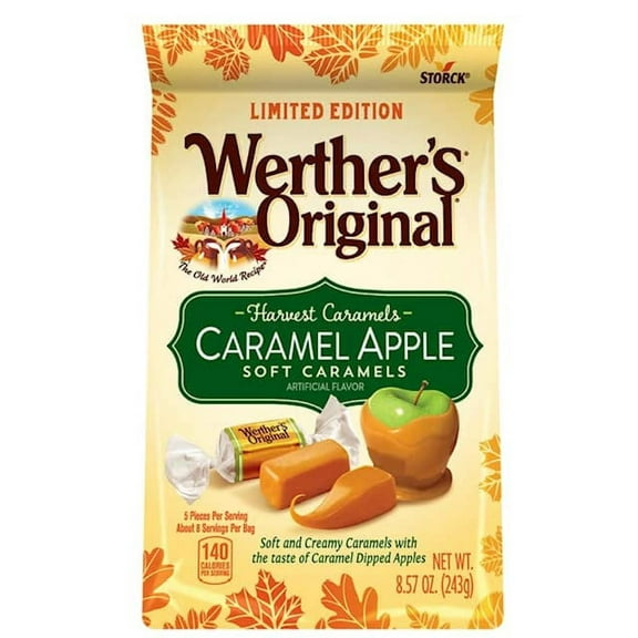 Werther's Original Caramel Apple .. .. Soft Caramels Harvest .. Caramels .. 8.57 Oz .. (Pack of .. 2) ..