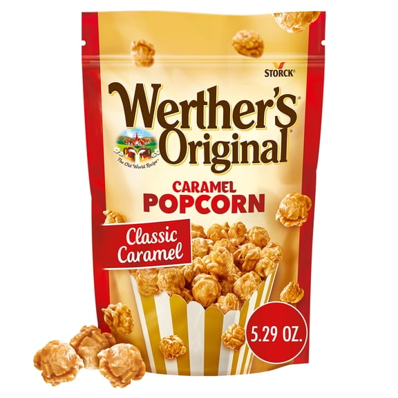 Werther's Original Caramel Popcorn, Classic Caramel, 5.29 oz (Pack of 6)