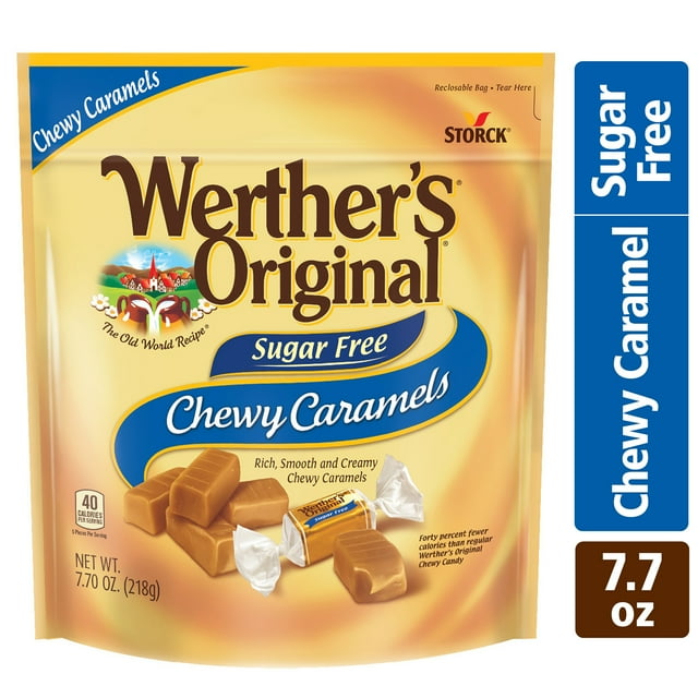 Werther's Original Chewy Sugar Free Caramel Candy Pack Of 1