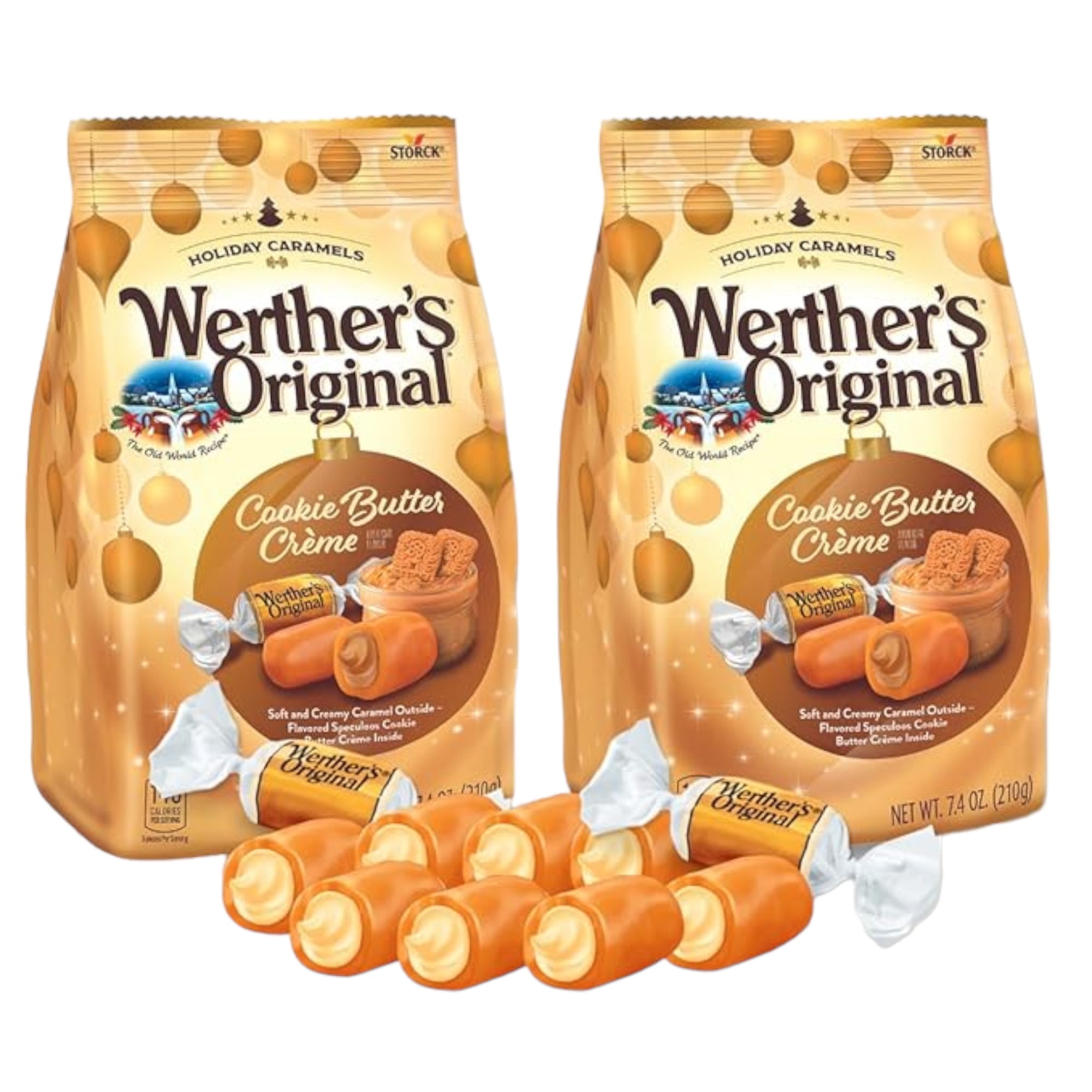 Werthers Original Cookie Butter Creme Soft Holiday Caramels 2 Pack