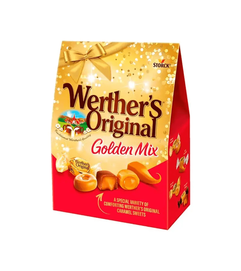 Werther's Original GOLDEN MIX caramel Variety Box from EUROPE- 340g/11.99 oz -Gift Box -